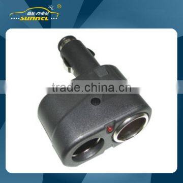 2015 Socket Adapter Plug Car Charger 2 Way Used with CE Certificate for Cell Phones , iPhones , iPads & Tablet