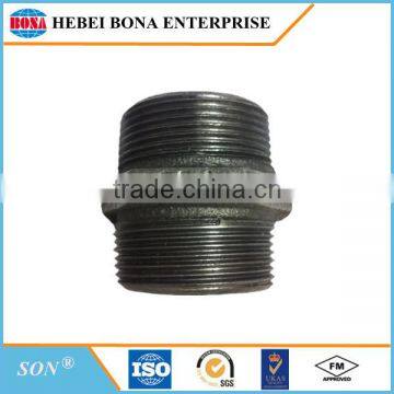 SON Brand Male Black Malleable Iron Pipe Fitting Nipple