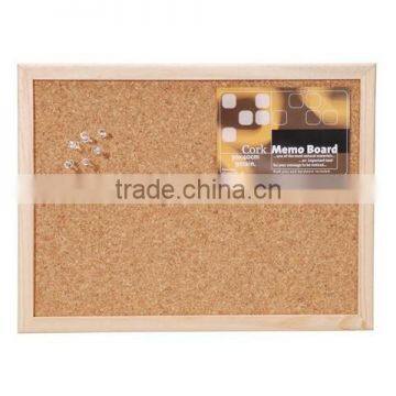 Wood Framed Cork Memo Board Comes With Push Pins photo-2