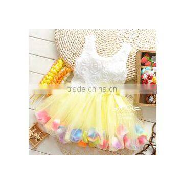 2015 New Design Little Baby Girl Dance Costumes Dress Fashion Baby Dress Baby Party Clothes Newborn Dress for Girl photo-3