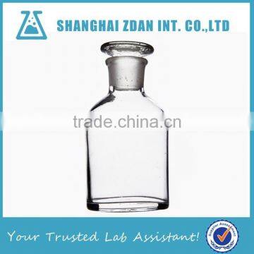 Clear, Narrow Mouth Reagent Bottles With Ground-in Glass Stopper Or Plastic Stopper, Laboratory Glassware