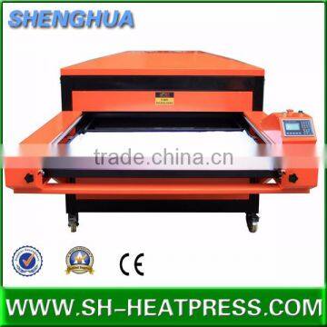 large format double station pneumatic heat press machine with working area 100x120cm