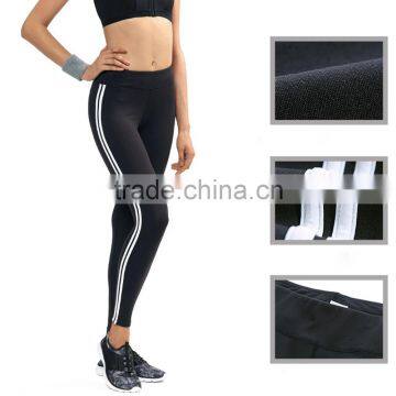 Nylon Spandex Women Fit Leggings With Piping photo-3