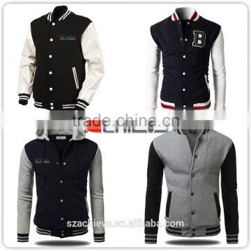 sublimation custom high quality man plyester jacket/motorcycle varsity jackets/bomber jacket wholesale