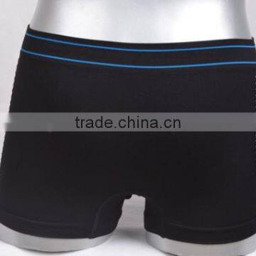 Black Mesh Seam Free Underwear Men Boxer (HB143) photo-3