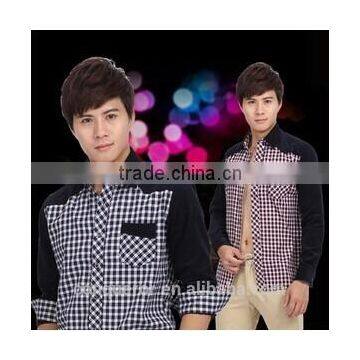 Men's Cotton Dress Shirt With Vertical Stripe Men Suit MSRT0013 photo-2