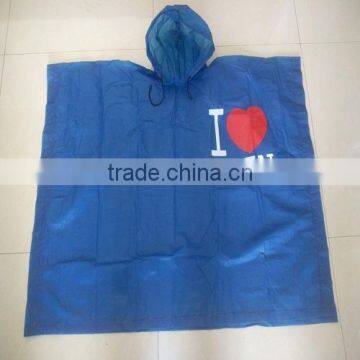 Waterproof Portable Kids PVC Raincoat/rain Poncho With Hood and Print photo-6