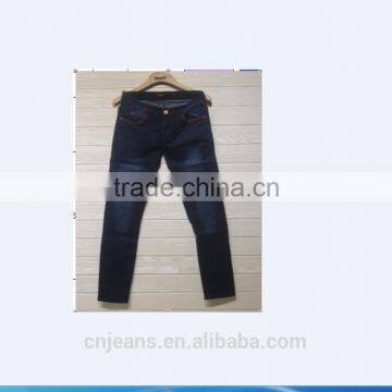 GZY lady's jeans Southeast Asia and Middle East jeans guangzhou factory