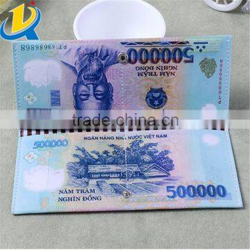 Banknotes Shaped Rectangle Portable Wholesale PU Novelty Wallets photo-3