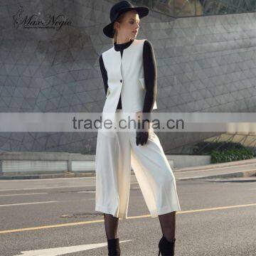 guangzhou garment factory formal casual wear high end ladies fashion pants 2016