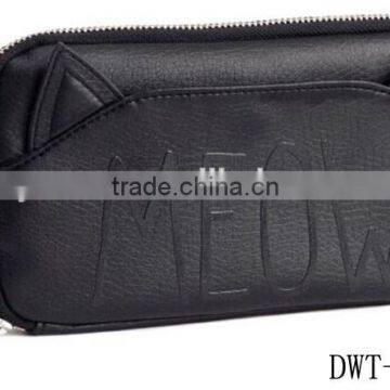 Lady New Popular PU Leather Hot Wallet With Cat Pouch photo-2