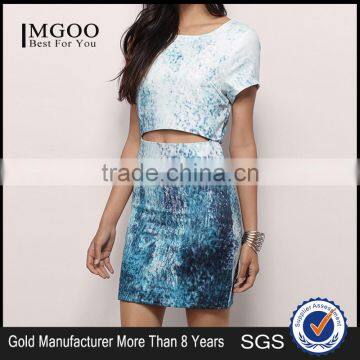 MGOO Fast Selling OEM/ODM China Made Printed OL Dress Fashion Short Dress Elegant Evening Dress #25306012