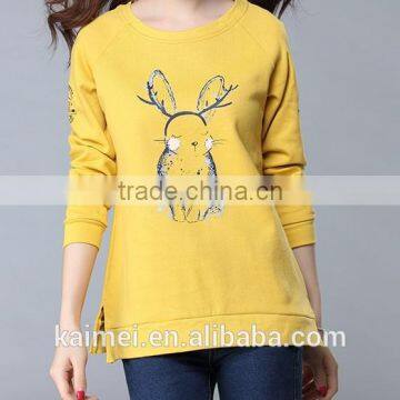 Eco-friendly Quick Dry Hot Design Factory Produced Best-selling High Quality Cvc Printed Sweatshirt CVC(80/20) photo-3