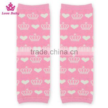 Stylish Crown Printed Fashion Cotton Leg Warmer Kid Knitting Leg Warmer Socks