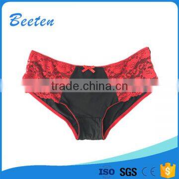 Best Design Knitted Lady Underwear Women Panties Sexy With Lace photo-4