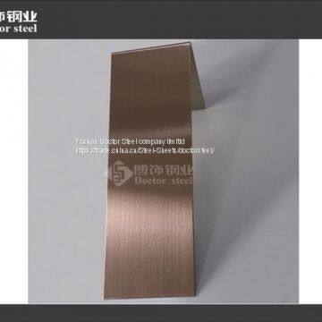 Light Hairline no Fingerprinted Bronze Hairline Stainless Steel Sheet photo-4