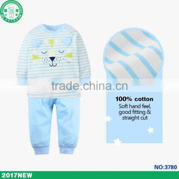 Eco firendly unisex kids clothing set high quality low price baby pajamas