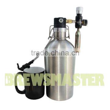 ULTIMATE Double Wall Insulated Beer Growler -2L Drafto Kit photo-6