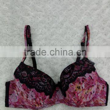 wholesale plus sizes women bra ladies beautiful flower sexy bra