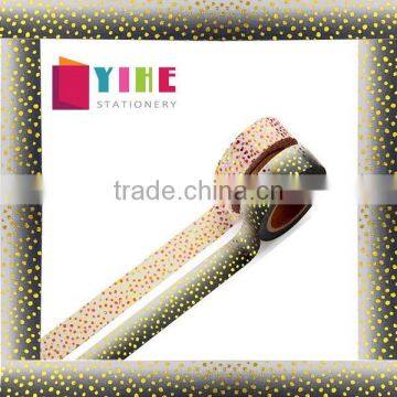 Gold Foil Polka Dot Masking Tape