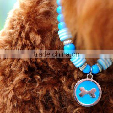 RH1911H Dog Necklace Round Bone Brand Pet Necklace With Dog Tag photo-5