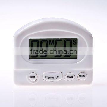 LED Digital Kitchen Countdown With Stand White Kitchen Timer Practical Cooking Timer Alarm Clock photo-2