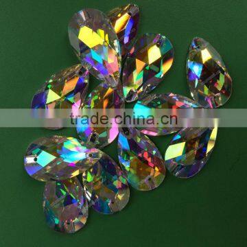 Crystal Stones for Clothing, ab Color Sew on Rhinestone photo-3
