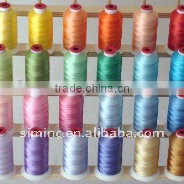 wholesale high quality 100% polyerster embroidery thread