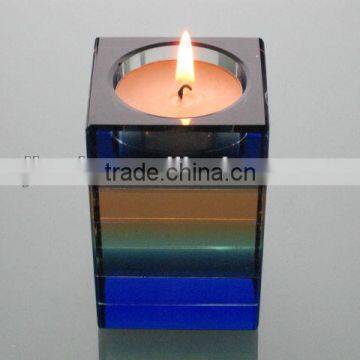 Colourful Square Crystal candlesticks