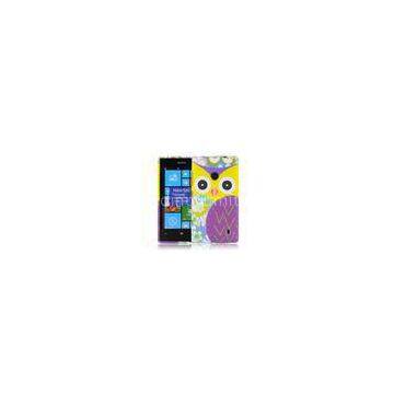 Dust proof Printed Purple Cute Owl Nokia Lumia 520 Mobile Phone Cases
