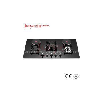 Electric gas hob tempered glasstop/Multiple cooktop built in kitchen hob JY-EG5001