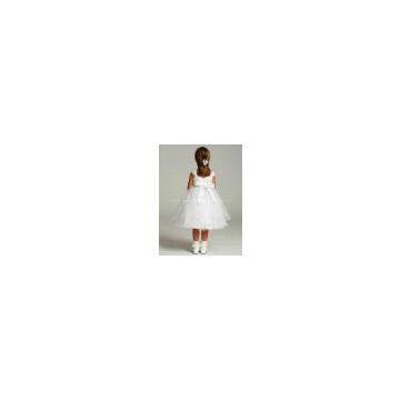 Many Layers Organza High Quality Custom Made Flowergirl Gown photo-2