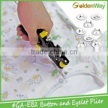 2 in 1 High Quality 65% Energy Saving Shoes Eyelet & Button Punch Plier Tool photo-3