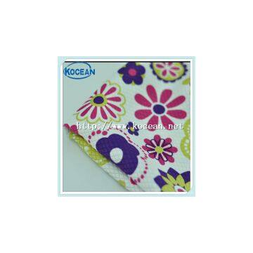 Multifunction micro-fiber printing diamond lattice towel