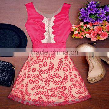Onen 2016 Sexy lingerie Women Sexy Lace Sleeveless Bodycon Evening Party Cocktail Clubwear Mini Dress