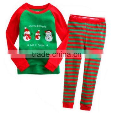 Long sleeve kids oversize t shirt with snowman pattern for Christmas day