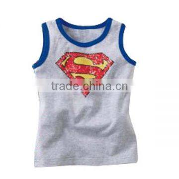 2017 Summer 100% Cotton Superman Casual Boys T-shirt photo-5