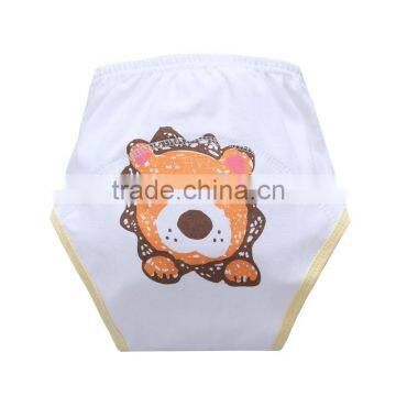 cute lion pattern printed 3 layers waterproof eco friendly infant cloth diaper