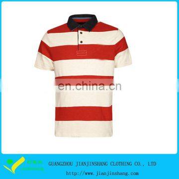 Hot Sales Sublimation Striped Regular Fit Polyester Polo Shirts For Man