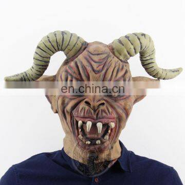 ox horn latex horror halloween mask