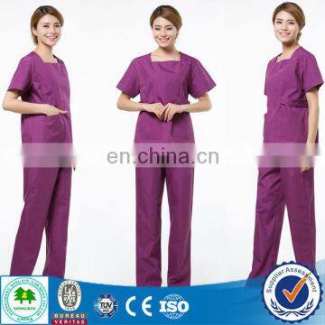 Poly Cotton Surgical Scrub/navy Blue Nursing Scrubs/colorful Scrubs photo-2