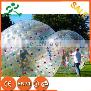 2016 Top selling 0.8mm/1.0mm PVC/TPU inflatable zorb ball for sale