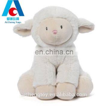 cute 25cm stuffed plush lamb toys soft sheep toys OEM accept