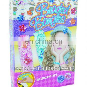 DIY bangles with gem sticker for kids