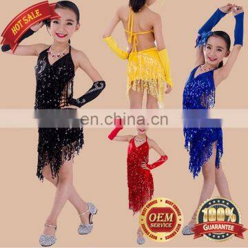 Bestdance children girl latin dance dress Salsa Ballroom Dance Dress Girls Costumes Dress