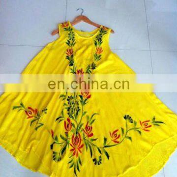 Umbrella Dress Ladies Dress Round Dress Beach Dress Tie Dye Dress Rayon Wholesale Dress India photo-1