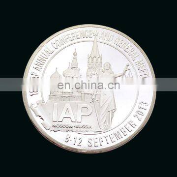 Wholesale Custom Logo Cheap Metal Blank Silver Coin photo-3