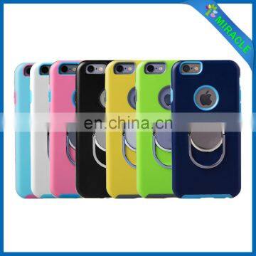 TPU and plastic material ring Bracked Phone Case for iphone