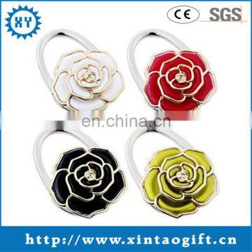 Customized ladybag rose purse hanger hook