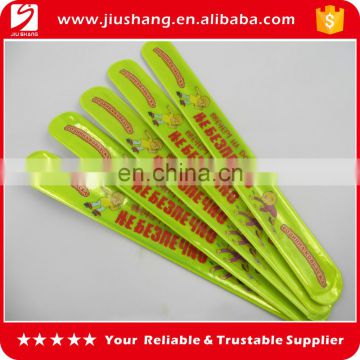 Personalized pvc slap bracelet with colorful printing, 2015 new design pvc slap band